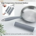 thumbnail image 3 of Hot Handle Holders, Silicone Hot Handle Holder Cover, Skillet Handle Holder and Pot Holders Cover Sleeve Pot Silicone Anti-Scald Handle for Pans Oven, Gray, 3 of 6