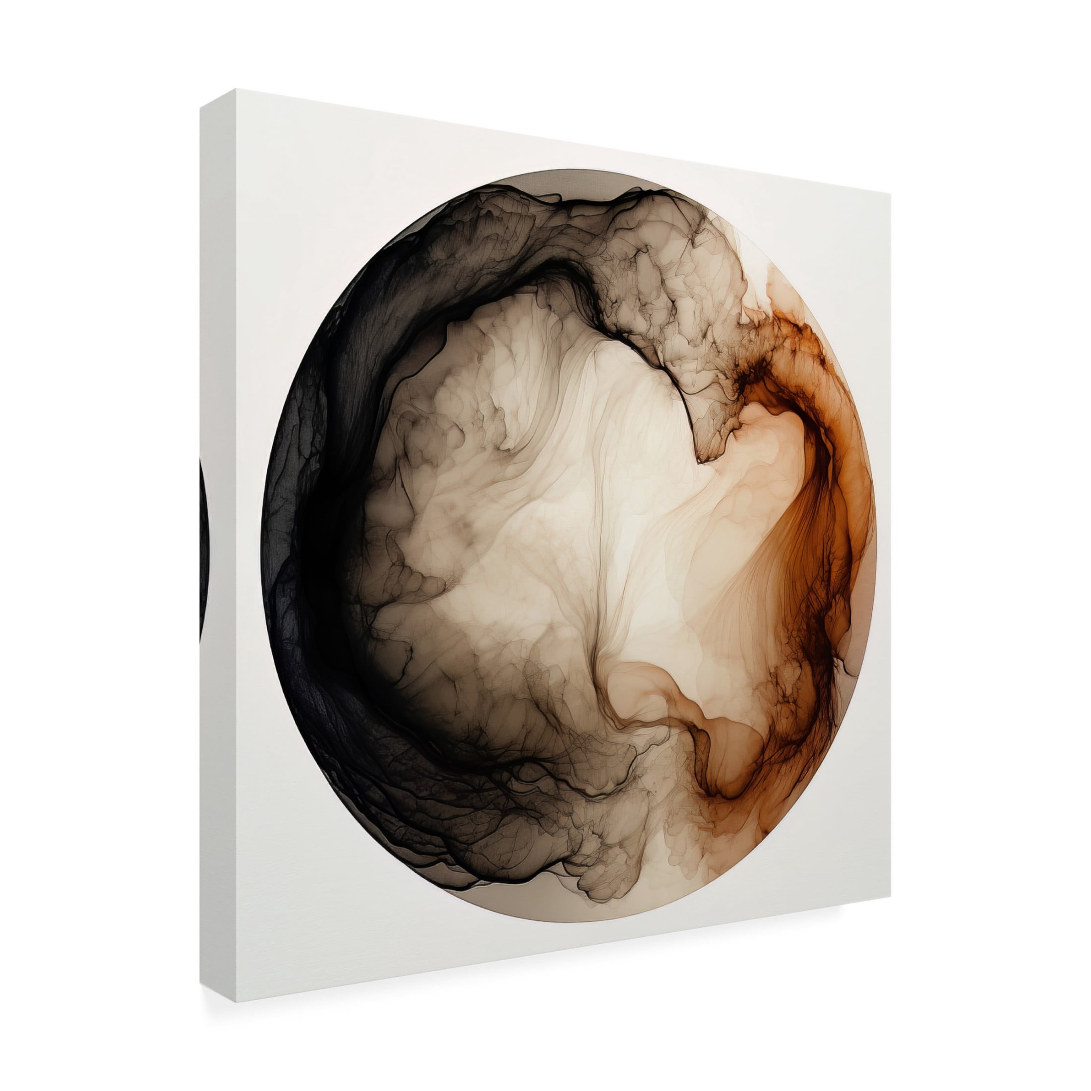Canvas Wall Art - Bilge Paksoylu 'Dreamy Ink 1' Wall Art for Living Room, Bedroom, or Office D?cor by Trademark Fine Art - 18 x 18 Inches