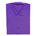 thumbnail image 1 of Gravity Threads Mens Dress Shirt Short Sleeve , L Purple, 1 of 1