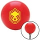 Bouton de Changement de Vitesse Rouge de Sergent-Chef Senior Jaune avec M16 x 1,5 Insert Levier de Vitesses Auto Brody – image 1 sur 1