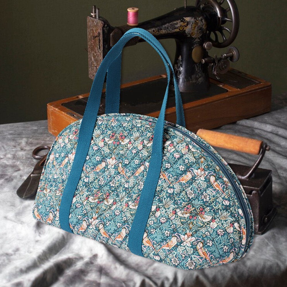 Portable Crochet Bag with Handle Crochet Tote Bag Travel Yarn Organiser Knitting Tools Accessories for Crafting Sewing