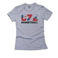 thumbnail image 1 of Czech-Republic Basketball - Olympic Games - Rio - Flag Women's Cotton Grey T-Shirt, 1 of 2