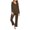 Coffee, variant on Softies Loungewear Set for Women Basic Tops for Woman and Women Trouser Pants Oversized Crew Neck Womens Pjs Sets Long Sleeve Solid Color Womens Sleepwear Winter for Valentine’s Day