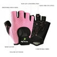 thumbnail image 6 of 1 Pair Gym Fitness Half Finger Gloves Breathable Mesh Power Weight Lifting Women Men Workout Bodybuilding Hand Protector Black XL, 6 of 6