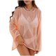 thumbnail image 1 of Camisetas de Manga Larga para las Mujeres de Color Sólido Top Casual, Camisa de Verano de Cuello Redondo para la Primavera Diaria Cover Ups, 1 of 9