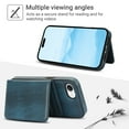 thumbnail image 2 of Dteck Magnetic Detachable Wallet Case for iPhone 16e,Luxury Leather 2 in 1 Case Compatible with Mag Safe Card Slot Pocket Stand Shockproof Cover for iPhone 16e,Blue, 2 of 5