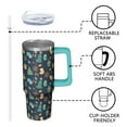 thumbnail image 3 of 30 Oz Winter Holiday Snowflake Tumbler With Handle, Coffee Travel Cup, Festive Present, 3 of 5