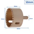 thumbnail image 1 of MYG 5-50mm Hex Handle Vacuum Brazed Dry Drill Bits Cutter Drilling Core Bit Tile, 1 of 10