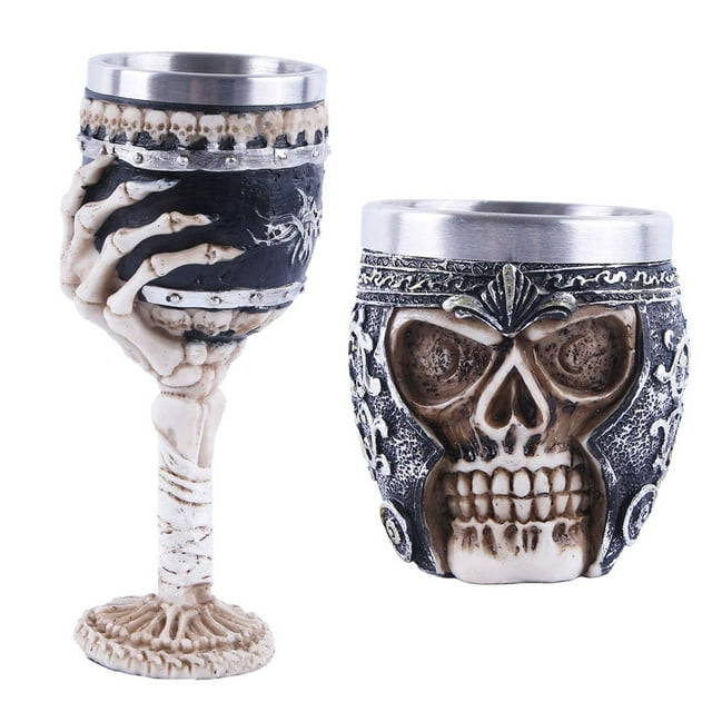 taza taza 2 Piezas Copa Gótico Regalos Decorativos Artesanías Coleccionables De Steampunk De Resina