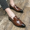 thumbnail image 3 of Men Brogue Tassel Business Oxford Shoes, 3 of 8