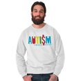 thumbnail image 2 of AUTISM AWARENESS Crewneck Sweat Shirts Sweatshirts Autism Disability Awareness | Support Puzzle Piece, 2 of 2