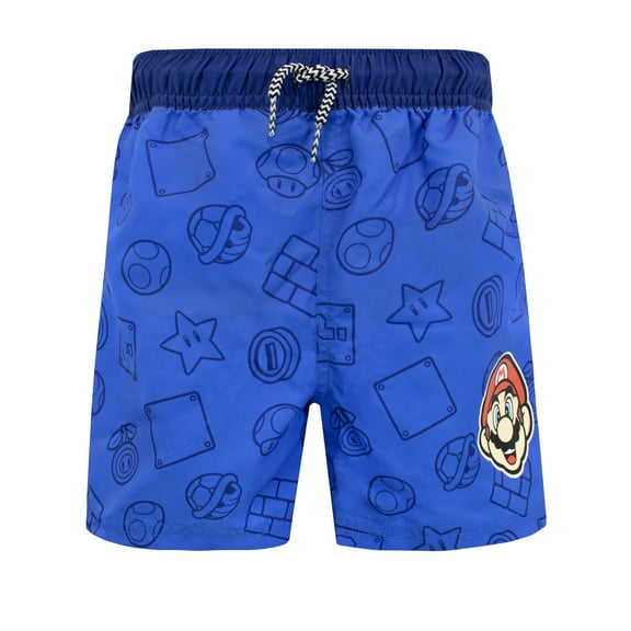 Super Mario Bros Swim-Shorts Sizes 4-12