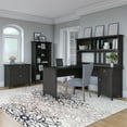 thumbnail image 5 of Bush Salinas 60W L Shaped Desk Office Suite in Vintage Black - Engineered Wood, 5 of 5