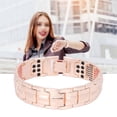thumbnail image 4 of Pulsera Magnética De Acero De Titanio, Ajustable, Promueve La Circulación, Reduce La Pulsera De Terapia Magnética Electrostática Para Uso Diario Para Hombres, 4 of 8