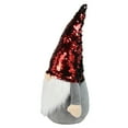 thumbnail image 4 of Northlight Standing Gnome with Flip Sequin Hat Christmas Figure - 11" - Red and Gray, 4 of 7