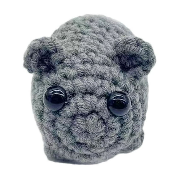 Tainini Cute Sad Hamster Meme Keychain,Plush Sad Hamster Meme with Bow Key Rings Chains Bag Charms Kawaii Girl Hamster Handmade Gifts Decor