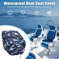 thumbnail image 6 of KUIFORTI Cartoon Shark 2 Pack Boat Seat Cover Easy to Fold Fishing Chair Cover with Drawstring Waterproof Durable Universal Boat Accessories 23W x 21D x 24H Inch, 6 of 7
