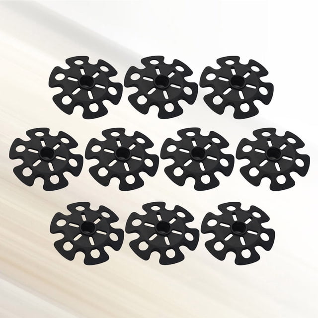 GAXIRE Protecteurs de Bâtons de Randonnée 10 Pcs Support Supplémentaire en Caoutchouc Noir pour Randonnée