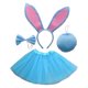 thumbnail image 1 of Diadema con orejas de conejo de Pascua, diadema de conejito de Halloween, horquilla para el pelo con forma de conejo blanco para niños y adultos, 1 of 6