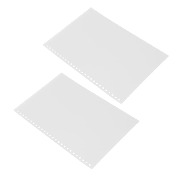 Cubiertas De Unión A La Hoja Suelta, Protectores De Lámina De Carpeta, Cubierta De Unión A La Página De Plástico PP, Cubierta De Papel B5 26, Translúcido Esmerilado, Para