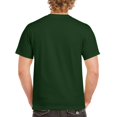 thumbnail image 2 of Gildan - Camiseta básica de manga corta Modelo Heavy Cotton para hombre - 100% algodón gordo (Paquete de 5) (Verde oscuro) Gildan UTBC4807_forestgreen, 2 of 4