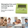 thumbnail image 4 of Inteprter Temporizador de cocina digital Pantalla LCD Cuenta regresiva Huevos cocidos Despertador Reloj Decoración de Juego deportivo para Cocina y Comedor Verde, 4 of 6