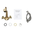 thumbnail image 5 of Bathroom Sink Mixer Tap w/ 2 Hoses Ceramic Valve Core Deck Mount Dragon-shaped Faucet, 5 of 13
