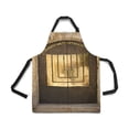thumbnail image 2 of ASHLEIGH Vintage Entrance Door Synagogue in Old City Jerusalem Chef Kitchen Apron, Adjustable Strap Waist Ties, Front Pockets, Perfect Cooking, Baking, Barbequing, 2 of 2