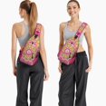 thumbnail image 3 of Abstract Mandala Design Sling Backpack, Lightweight Trippy Crossbody Travel Bag with Psychedelic Pattern for Meditation and Energy Healing, 3 of 6