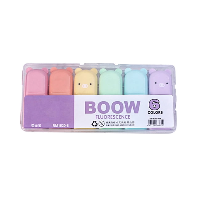 Back To School Supplies Color Highlighter Cartoon Style 4 / 5 / 6 Colors Available 10ML Buy 2 Save 10%