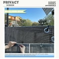thumbnail image 2 of Commercial Windscreen Privacy Fence Screen Shade Cover Balcony Railing Garden Gate Driveway in Brown 3' x 21', 2 of 4