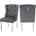 thumbnail image 1 of Meridian Furniture Chaise de Salle à Manger Suri, Velours Gris (Ensemble de 2), 1 of 7