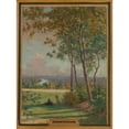 thumbnail image 2 of Maurice Chabas 15x18 Black Ornate Wood Framed Double Matted Museum Art Print Titled - Gravelles Plateau (1898), 2 of 5