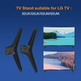 thumbnail image 6 of Stand for LG TV Legs Replacement, Suitable for LG 49 50 55 Inch TV LED TV Base/Foot 50UK/55UK/55UM/50UM Series,55UM6910 55UM6910PUC 55UM6950 5 55UM7300 50UM7300 55UK6090 50UK6300 with Screws, 6 of 7