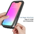 thumbnail image 4 of Clear Case for iPhone 14 Pro Max, High-Transparency Hybrid Rugged PC + TPU Military Grade Shockproof Cover, Dual-Layers Lens Protection Non-Yellowing Case for iPhone 14 Pro Max, Lightblue, 4 of 6