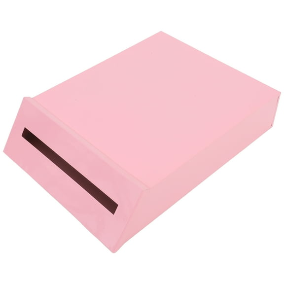 LIFKOME 1Pcs Pink Rectangular Mailbox 11.4x8.5x2.4in for Vintage Home and Outdoor Use