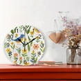 thumbnail image 2 of Ryvnso Birds Green Leaves Flowers Wall Clock Non Ticking Silent Kitchen Clock Battery Operated Clocks 10 inch, 2 of 7