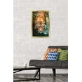 thumbnail image 2 of Tiger - Water Wall Poster, 14.725" x 22.375", Framed, 2 of 5