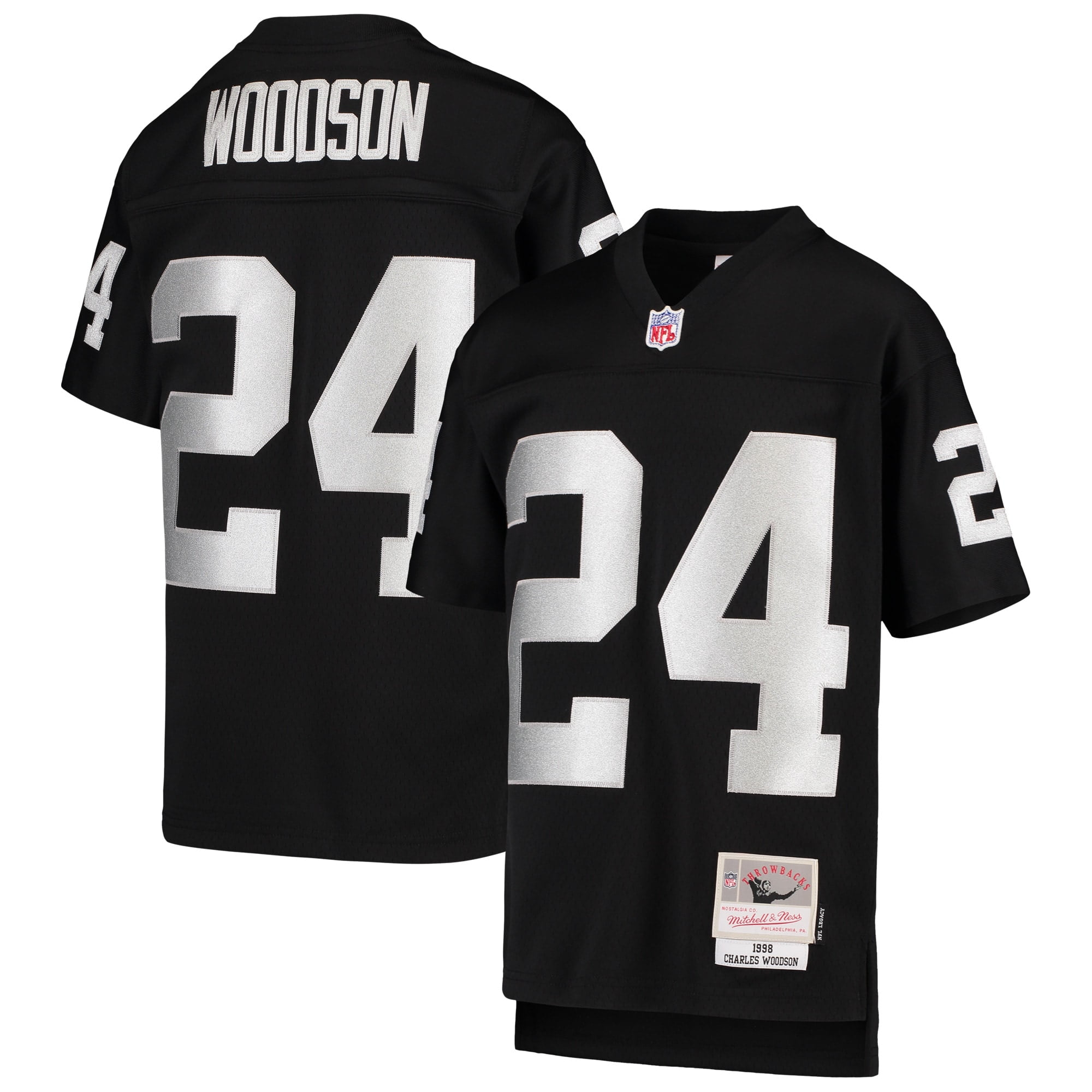 charles woodson raiders jersey stitched