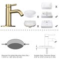 thumbnail image 4 of Aquaterior Single Handle Bathroom Vessel Faucet Mixer Tap with Pop-up Drain, 4 of 10