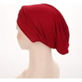 thumbnail image 5 of Minzimin Chemo Cancer Beanies Turbans Hats Cap Twisted Hair Cover Headwrap Turban Headwear for Women, 5 of 7