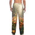 thumbnail image 6 of Mens Pajama Pants, Butterflies In Flower Field Soft Sleep & Lounge Pants for Men, Cuteness Casual PJ Bottoms Pants with Pockets, 6 of 7