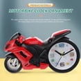 thumbnail image 3 of Motorbike Clock Ornament Lifelike Small Motorbike Model Simulated Motorcycle Model Desk Clock, 3 of 8