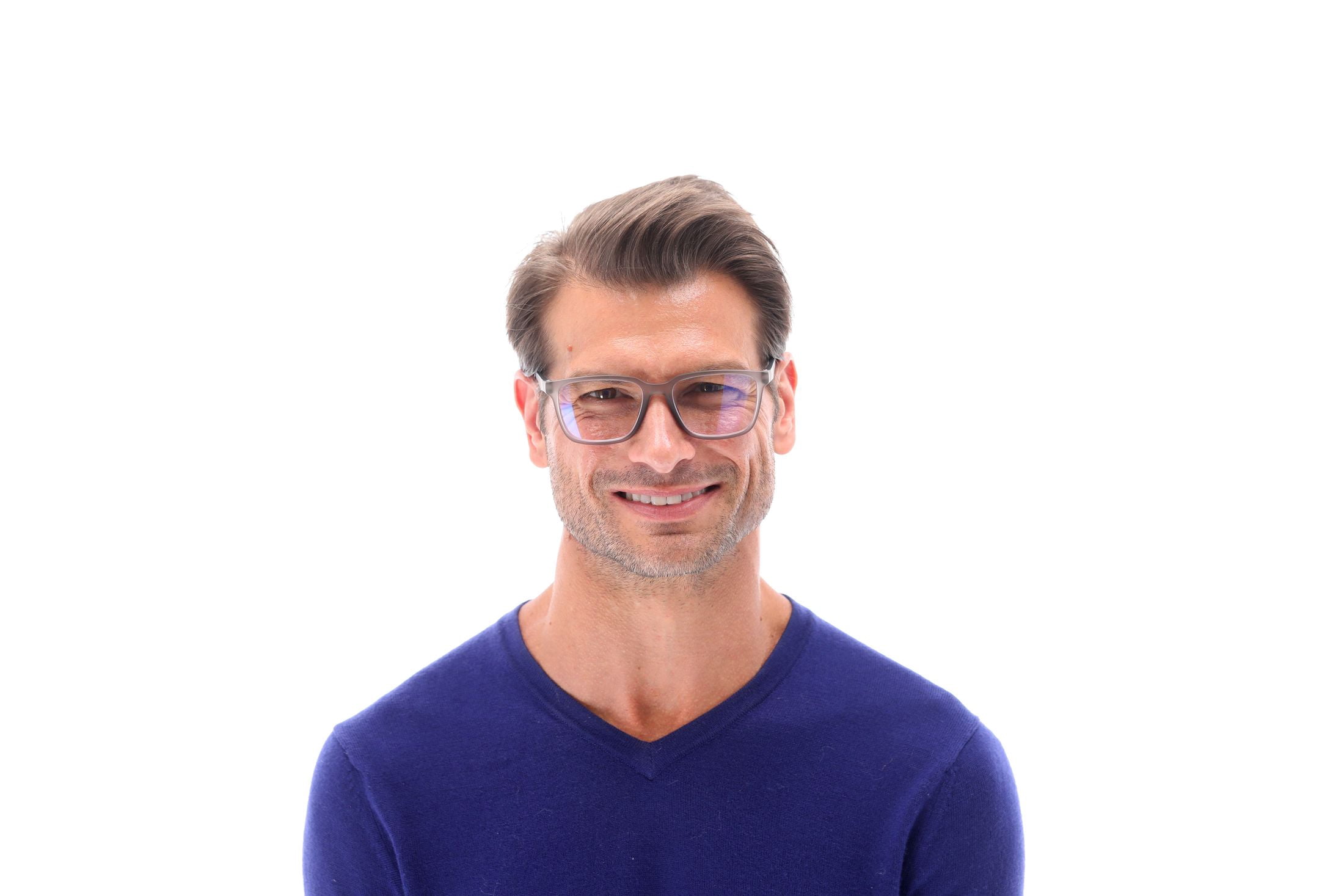 SAV Sportex Reading Glasses, Semi-Rimless Sport Frame, AR4145, +1.25, Gray