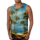thumbnail image 1 of Hawaiian Tanks For Men Casual Fashion Sleeveless Summer Beach Printed Round Neck Tank TopL, 1 of 5