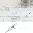 thumbnail image 4 of GUOTONG 50ft/15m Plug in LED Rope Lights, 540 Warm White LEDs, 110V, 2 Wire, Waterproof, Connectable,Power Socket Connector Fuse Holder, Indoor/Outdoor Use, Ideal for Backyards, De, 4 of 8