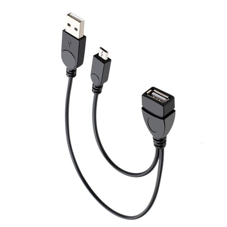 HONCLL MicroUSB OTG Adapter Cable for Expanding Peripherals Device Connectivity