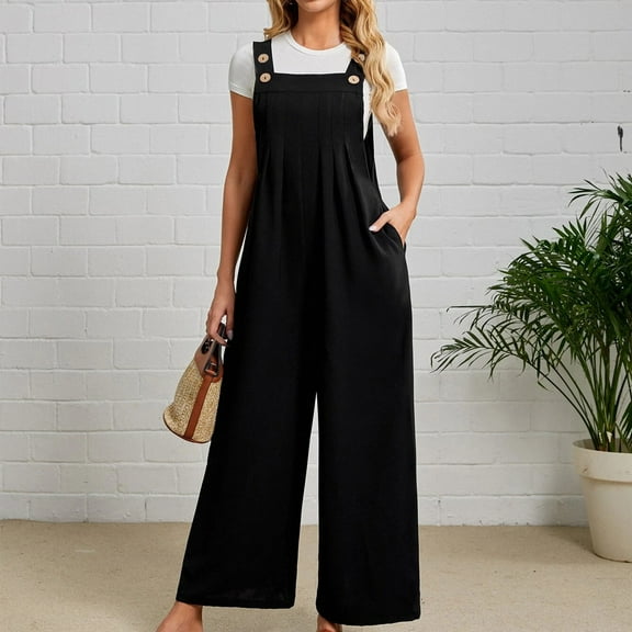 HUPOM Goth Pants Pants For Women Knicker High Waist Rise Long Flare-Leg Black M