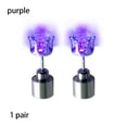 thumbnail image 2 of Minnieouse 1/2 par LED Grow Light Up Acero inoxidable Dance Christmas Studs Earring Ropa, zapatos y accesorios Miscelánea violeta 2.2*0.7 cm Minnieouse PS1123-05, 2 of 6