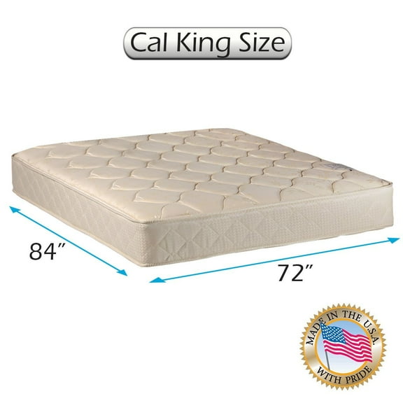 Dream Sleep Comfort Classic Gentle Firm Cali King Mattress Only with Mattress Cover Protector Included - Orthopedic, Good for your back, Long Lasting and 2 Sided by Dream Solutions USA